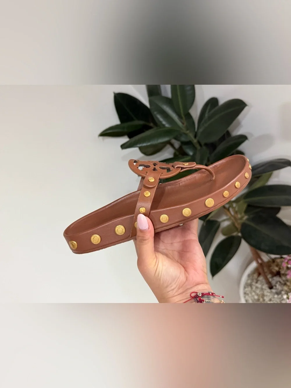 TORY BURCH Miller Cloud Coin Sandals SIZE 7